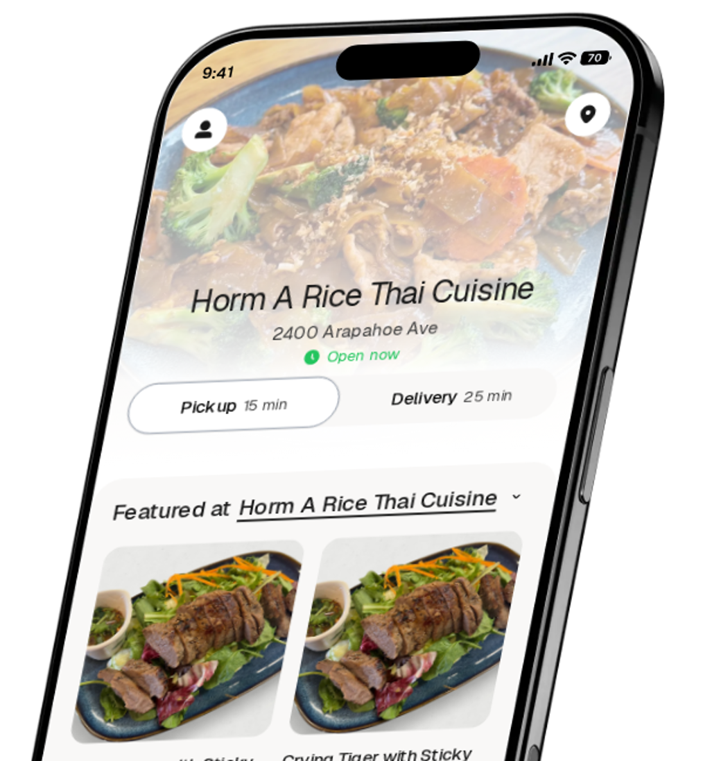 Horm A Rice Thai Cuisine app preview